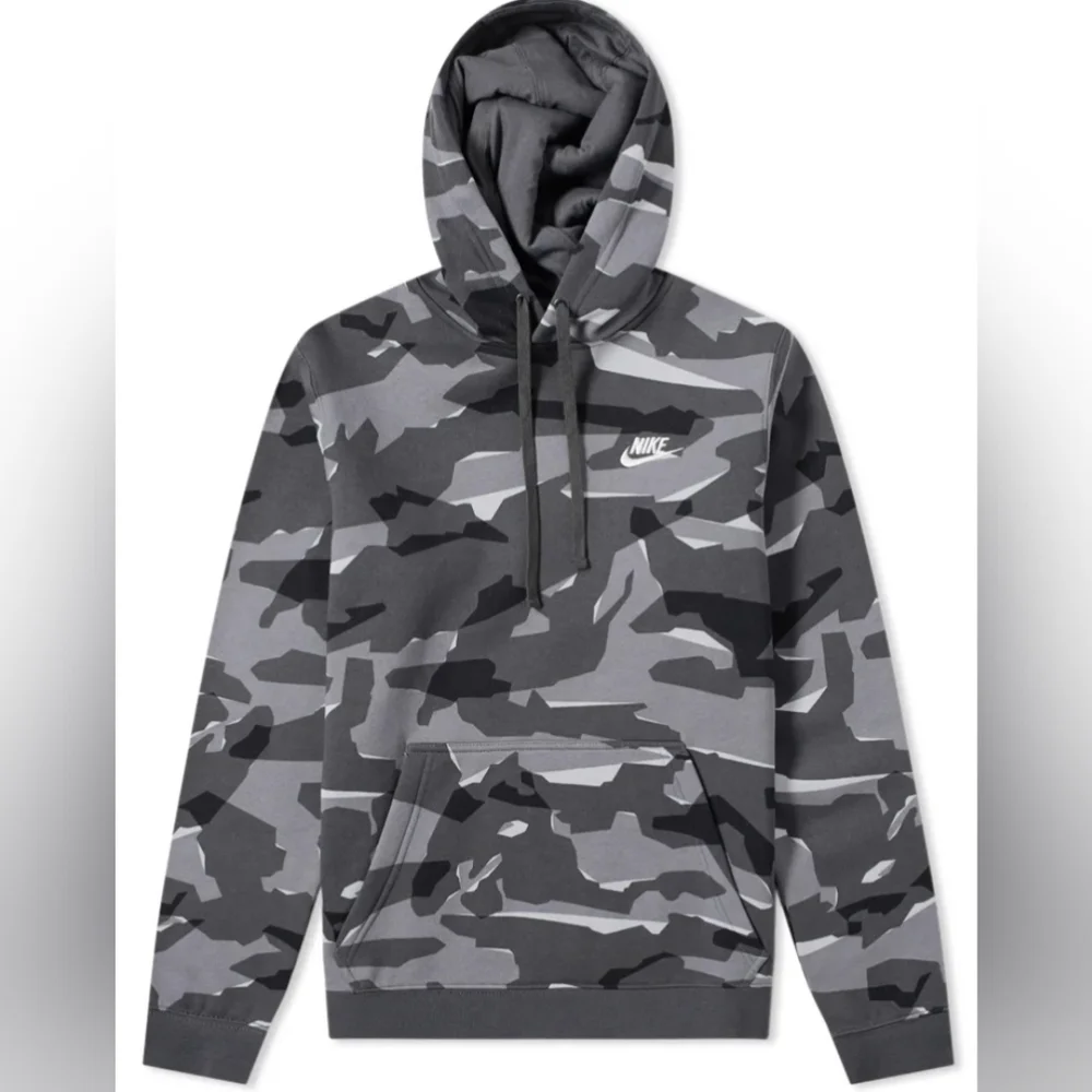 Nike Sportswear Camo-Print Fleece Hoodie Sweatshirt Size S Used Exc MSRP $65 - Picture 2 of 7